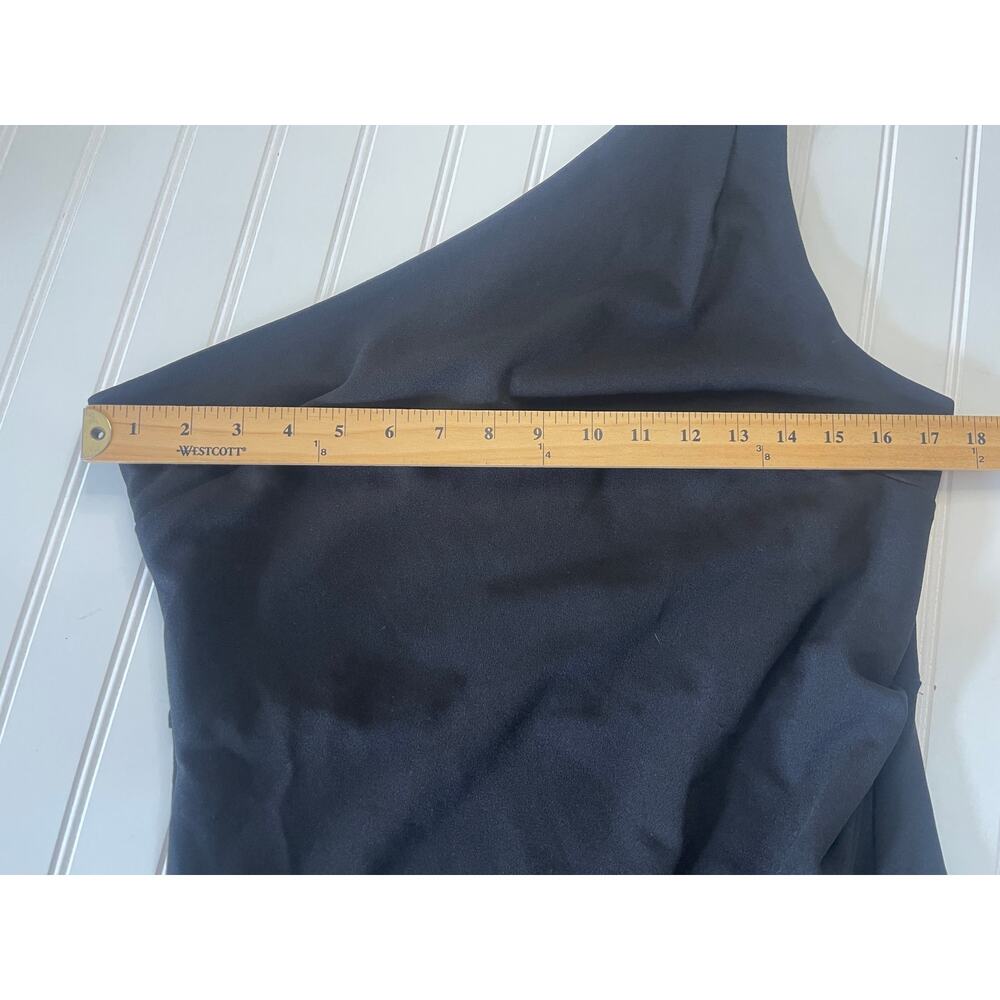 NWT Billy J‎ Alaina Midi Dress Black Side Slit Cocktail Event Classic Womens 12 - Picture 7 of 9